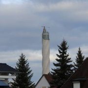 Der Blick zum thyssenkrupp Testturm in Rottweil vom Ferienhaus ELLA aus